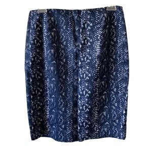 Tahari Snake Pencil Skirt